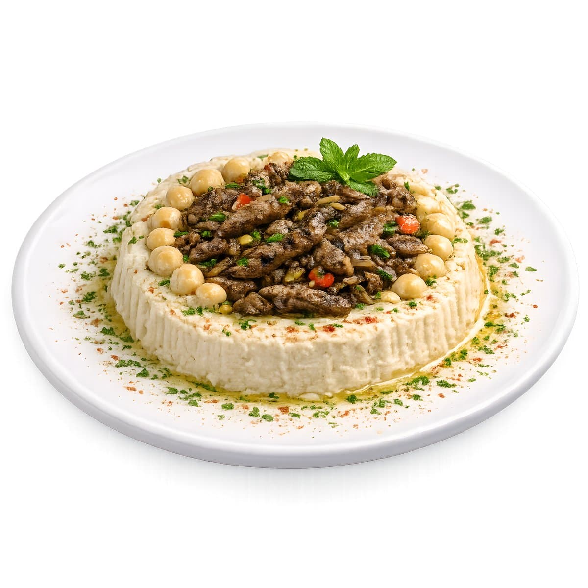 Hummus with Beef Liver